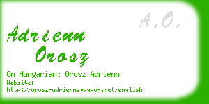 adrienn orosz business card